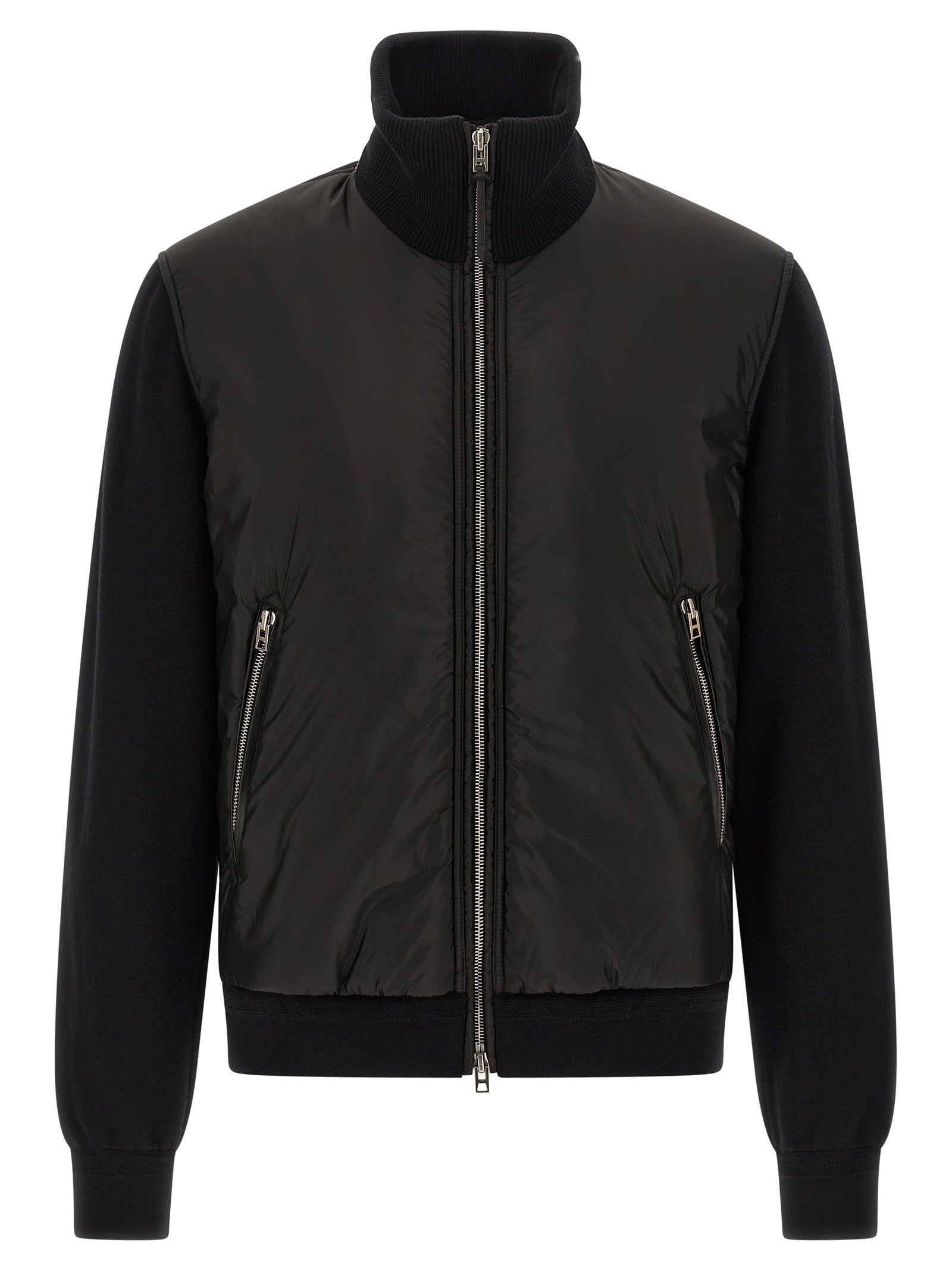 Tom Ford Merino Wool Bomber Jacket Black