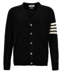 Thom Browne Merino Wool Cardigan Black