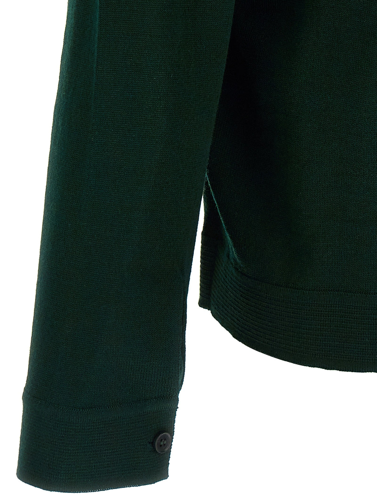 Roberto Collina Merino Wool Cardigan Green, view 4