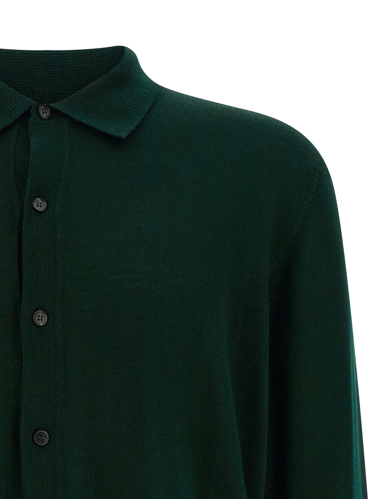 Roberto Collina Merino Wool Cardigan Green, view 3