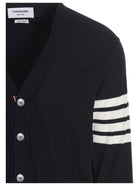 Thom Browne Merino Wool Cardigan Blue