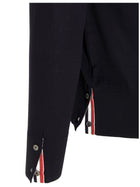 Thom Browne Merino Wool Cardigan Blue