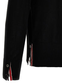 Thom Browne Merino Wool Cardigan Black