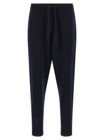 Roberto Collina Merino Wool Joggers Blue