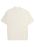 Balmain Men's Merino Wool Polo Shirt White, view 2