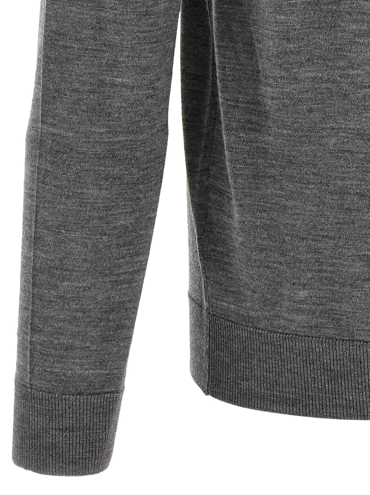 Larmeri Studio Merino Wool Polo Shirt Grey, view 4