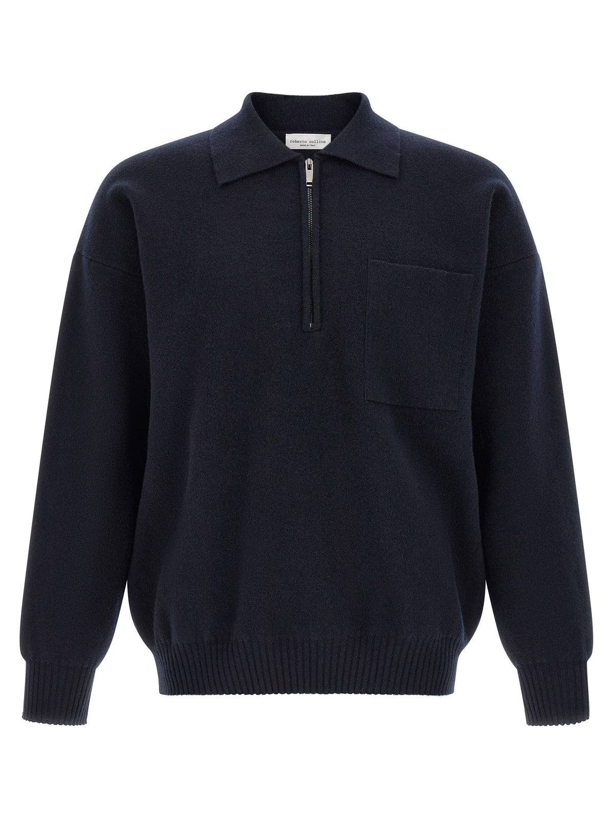 Roberto Collina Merino Wool Polo Shirt Blue