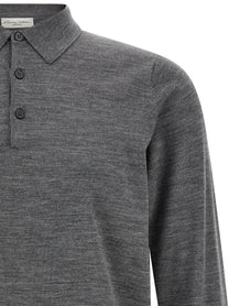 Larmeri Studio Merino Wool Polo Shirt Grey, view 3