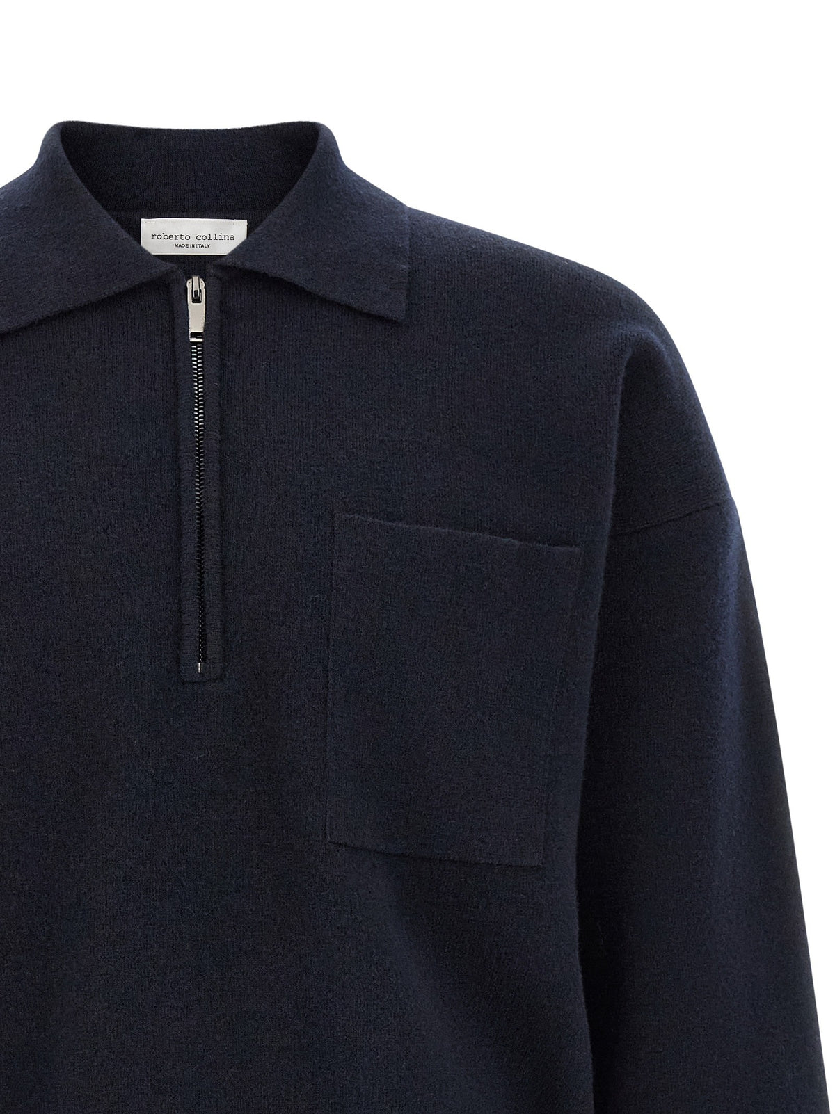 Roberto Collina Merino Wool Polo Shirt Blue