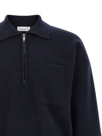 Roberto Collina Merino Wool Polo Shirt Blue