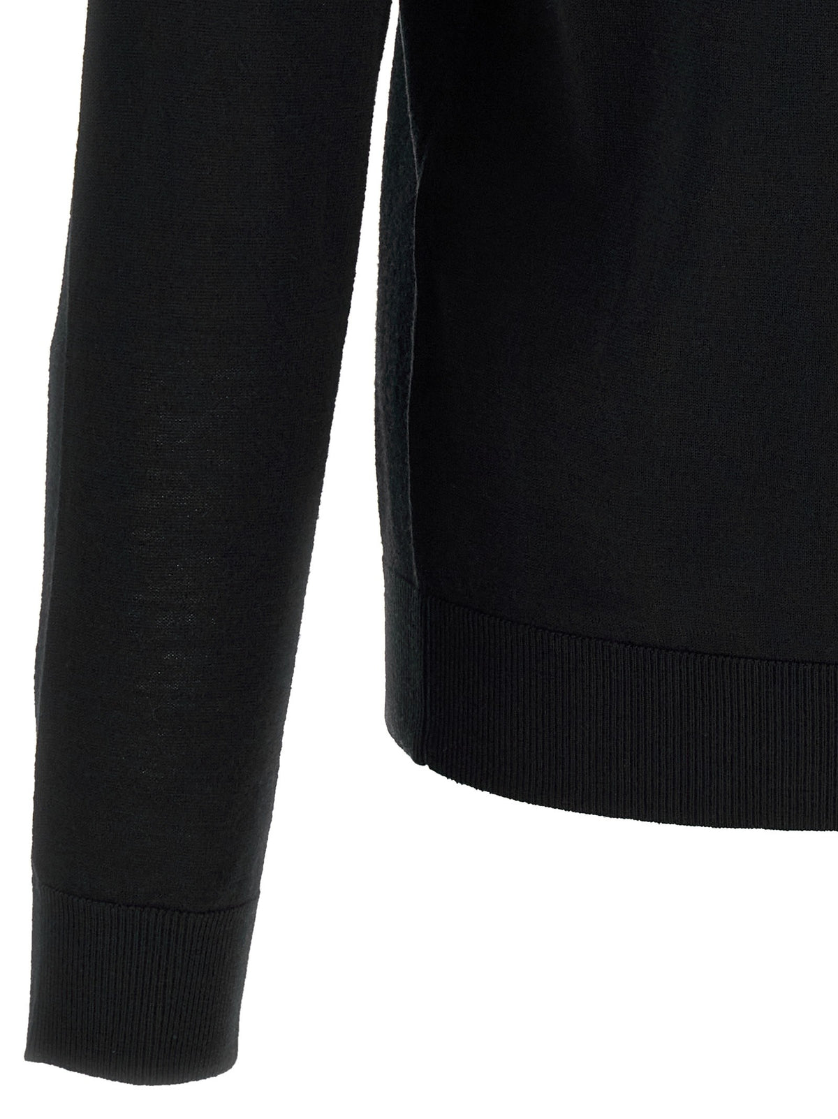 Larmeri Studio Merino Wool Polo Shirt Black, view 4