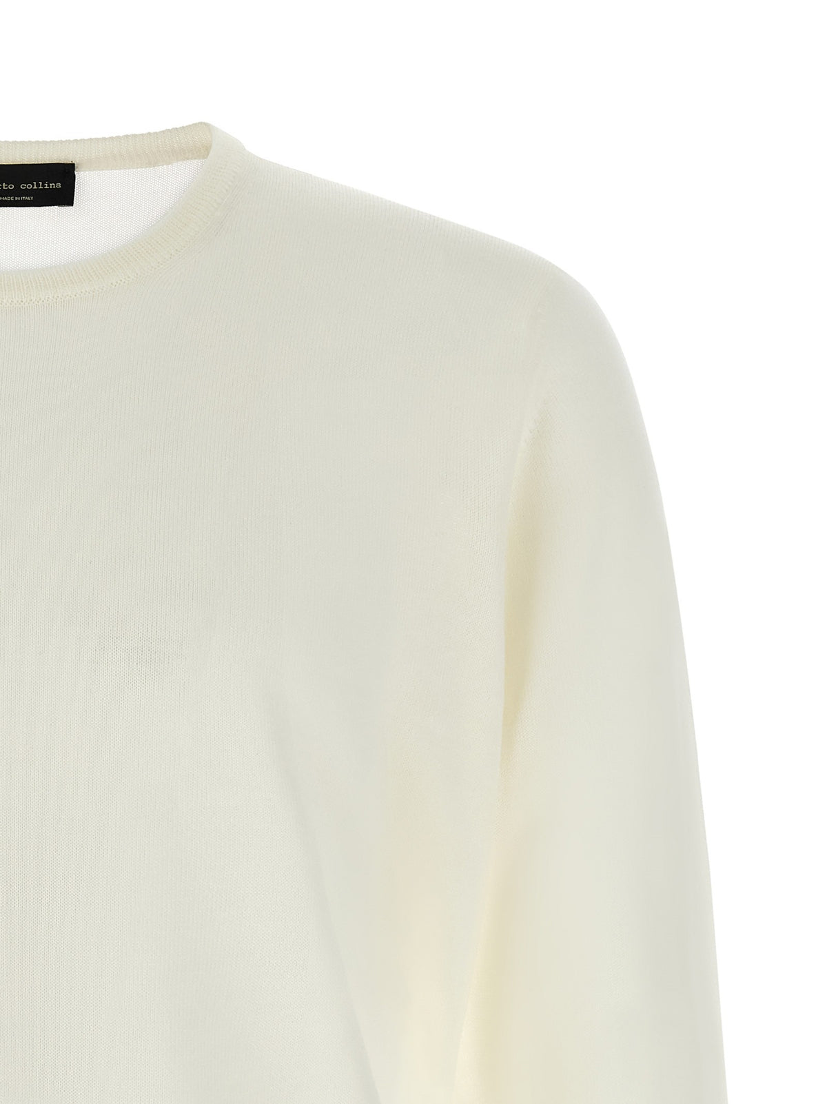 Roberto Collina Merino Wool Sweater Beige, view 3