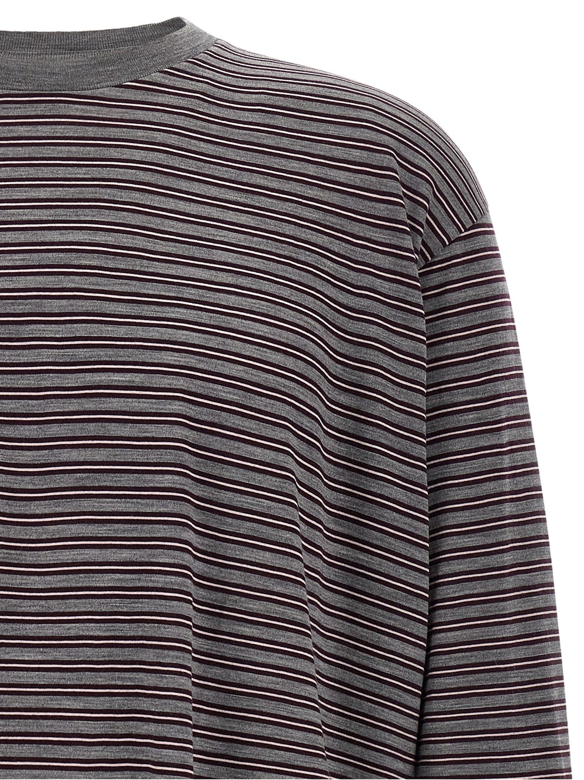 AURALEE Merino Wool Sweater Grey, view 3
