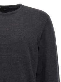 Roberto Collina Merino Wool Sweater Grey