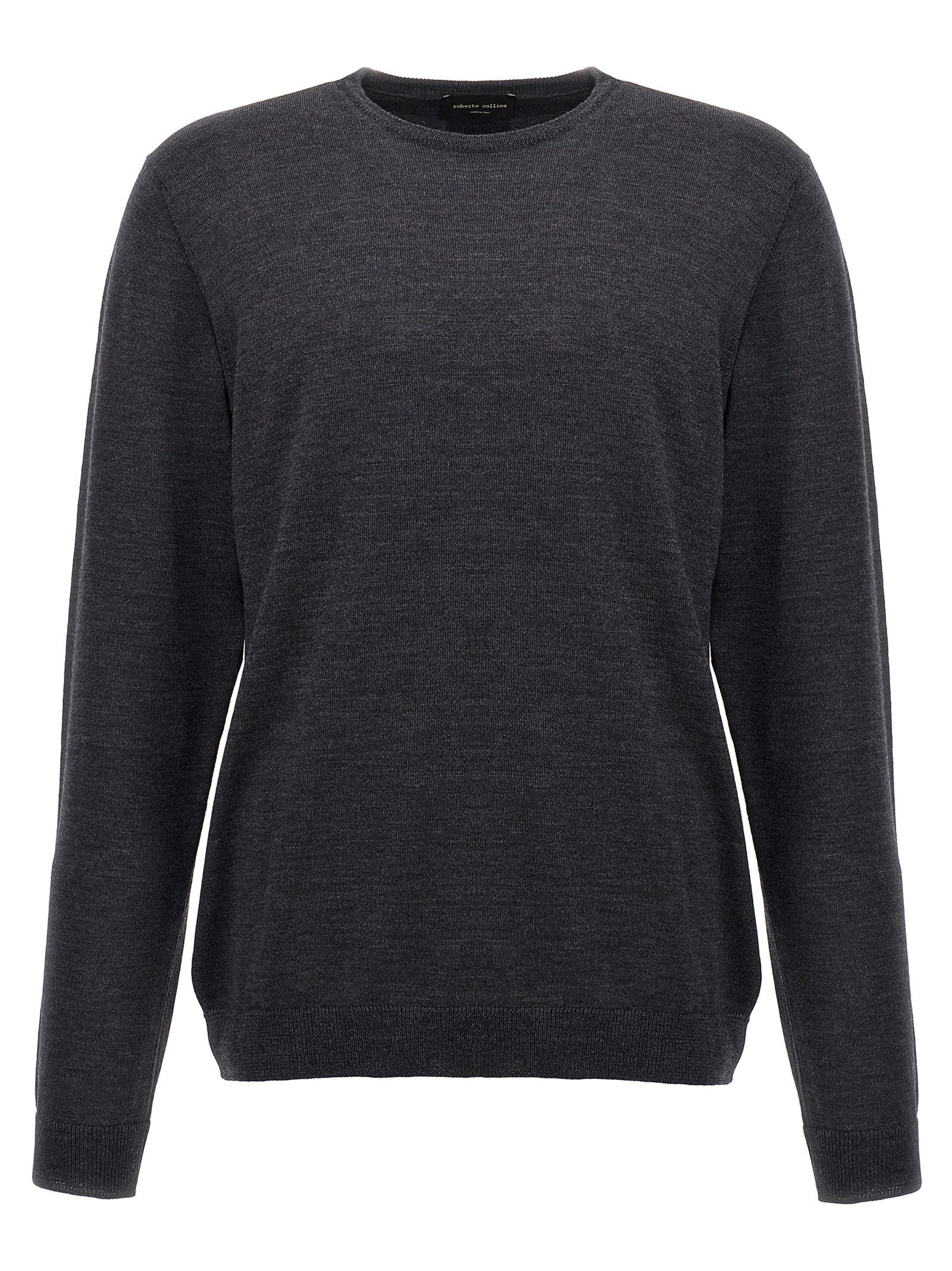 Roberto Collina Merino Wool Sweater Grey