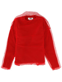 MSGM Women's Merino Wool Sweater Red