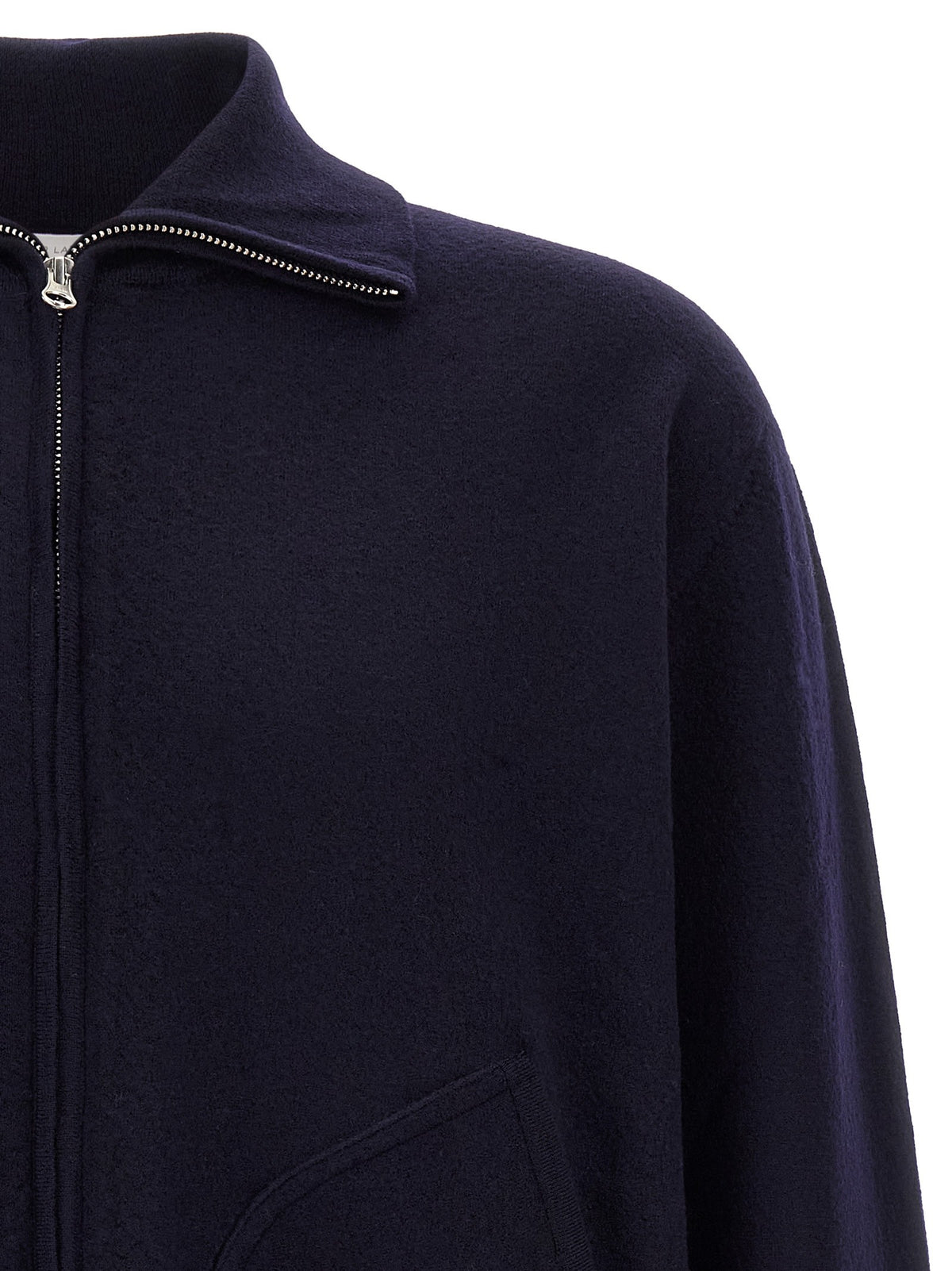 Oliver Lattughi Merino Wool Zip Sweater Blue