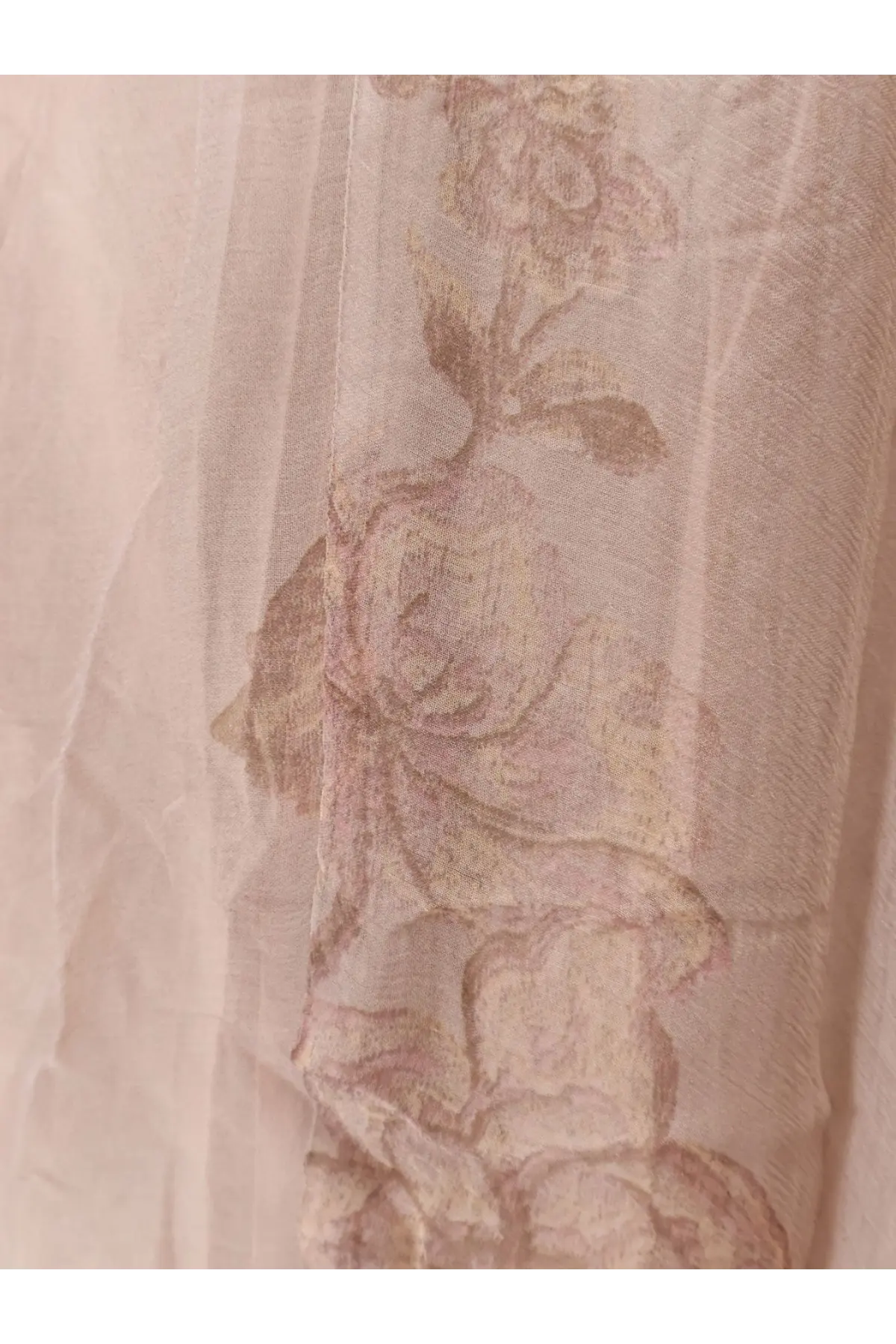 Mes demoiselles women’s gigi chiffon skirt beige featuring a delicate sheer curtain with an elegant floral pattern