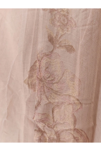 Mes demoiselles women’s gigi chiffon skirt beige featuring a delicate sheer curtain with an elegant floral pattern