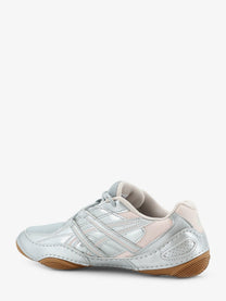 ASICS Men's Mesh and Leather Hypersync Sneakers Grey