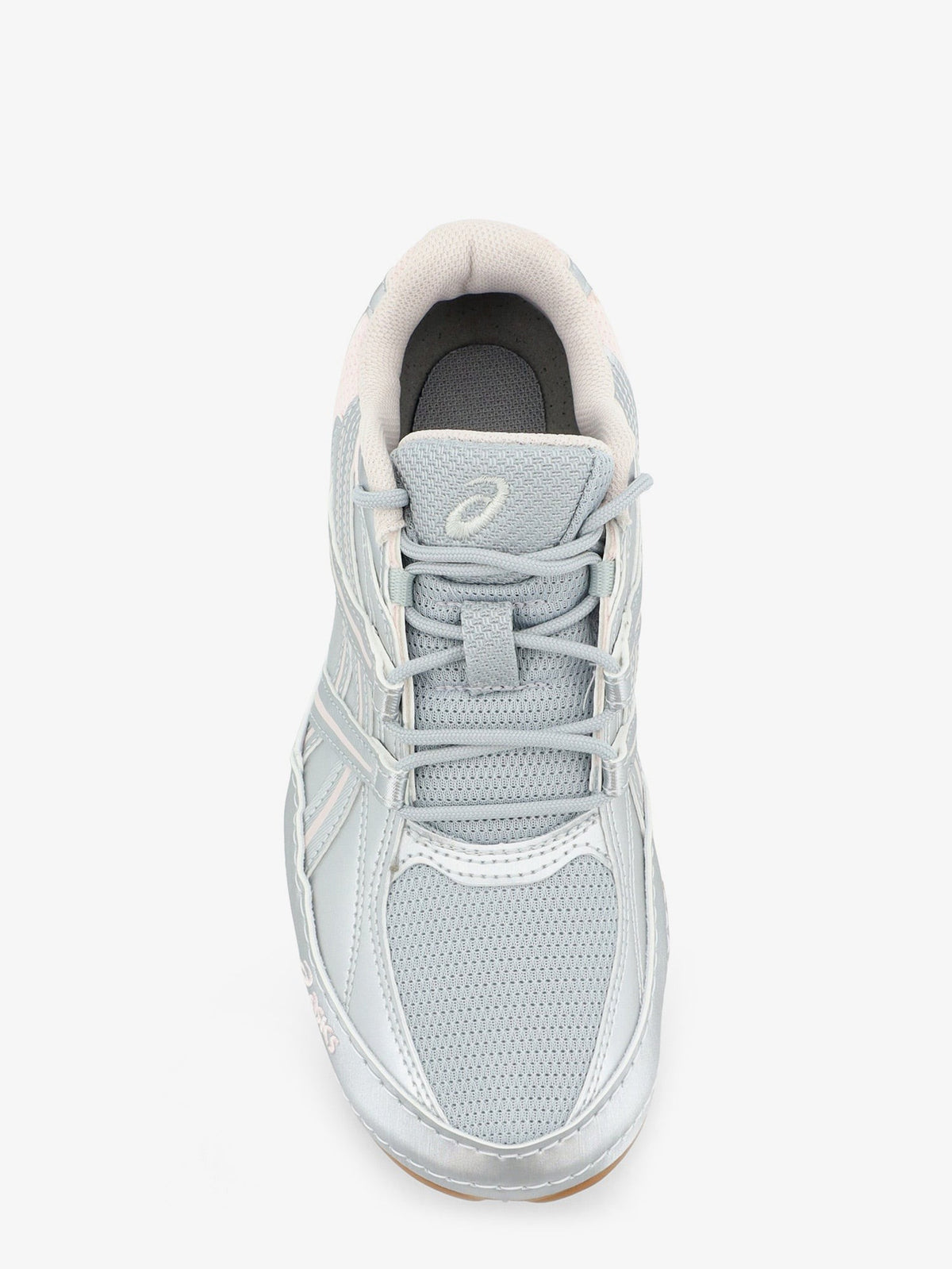 ASICS Men's Mesh and Leather Hypersync Sneakers Grey, view 5