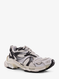 Balenciaga Men's Mesh and Nylon Runner Sneakers White