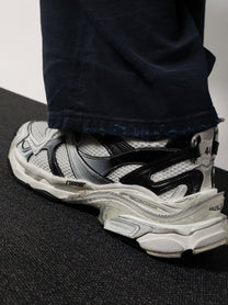 Balenciaga Men's Mesh and Nylon Runner Sneakers White
