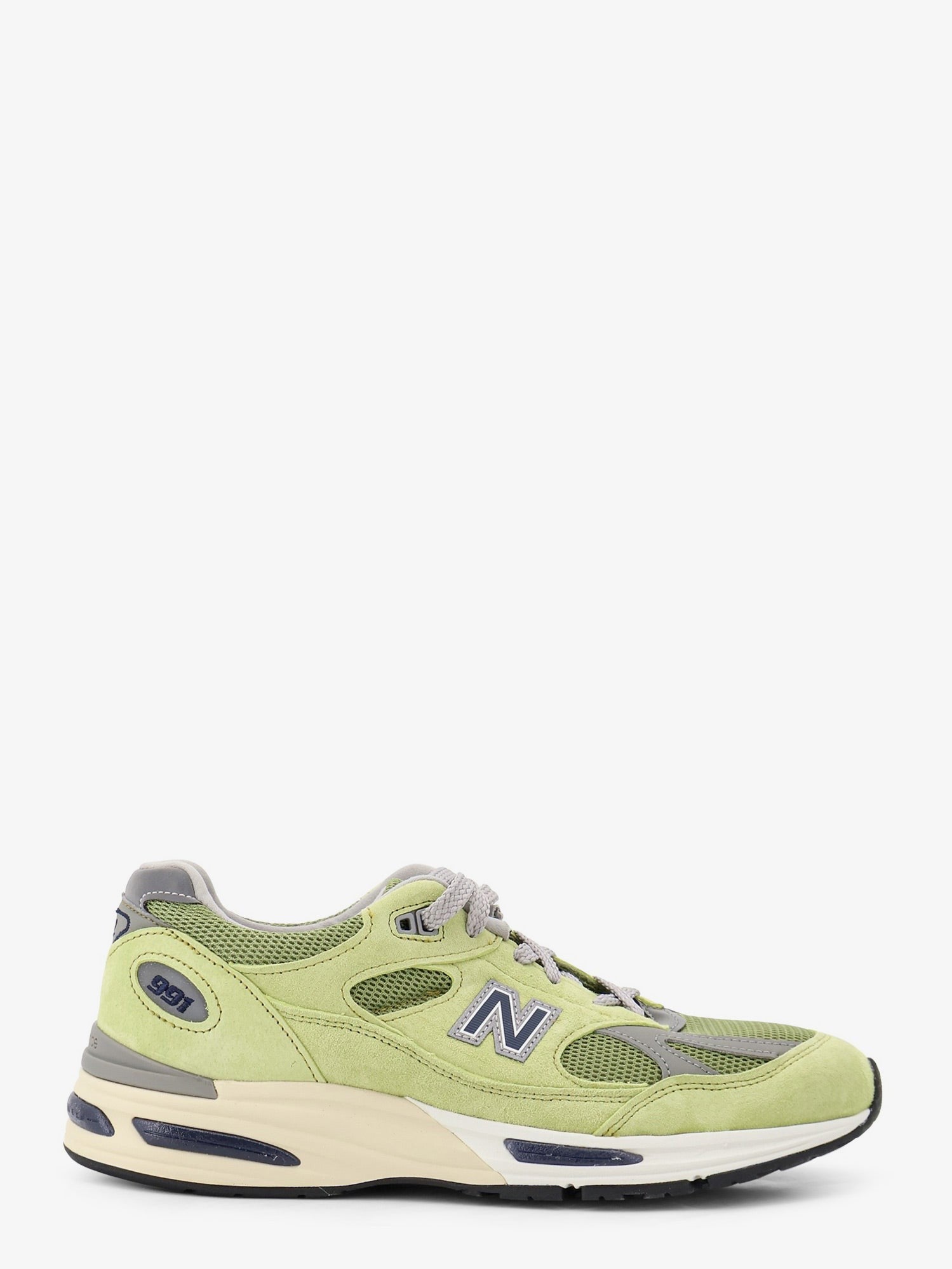New Balance Men's Mesh and Suede Sneakers Green