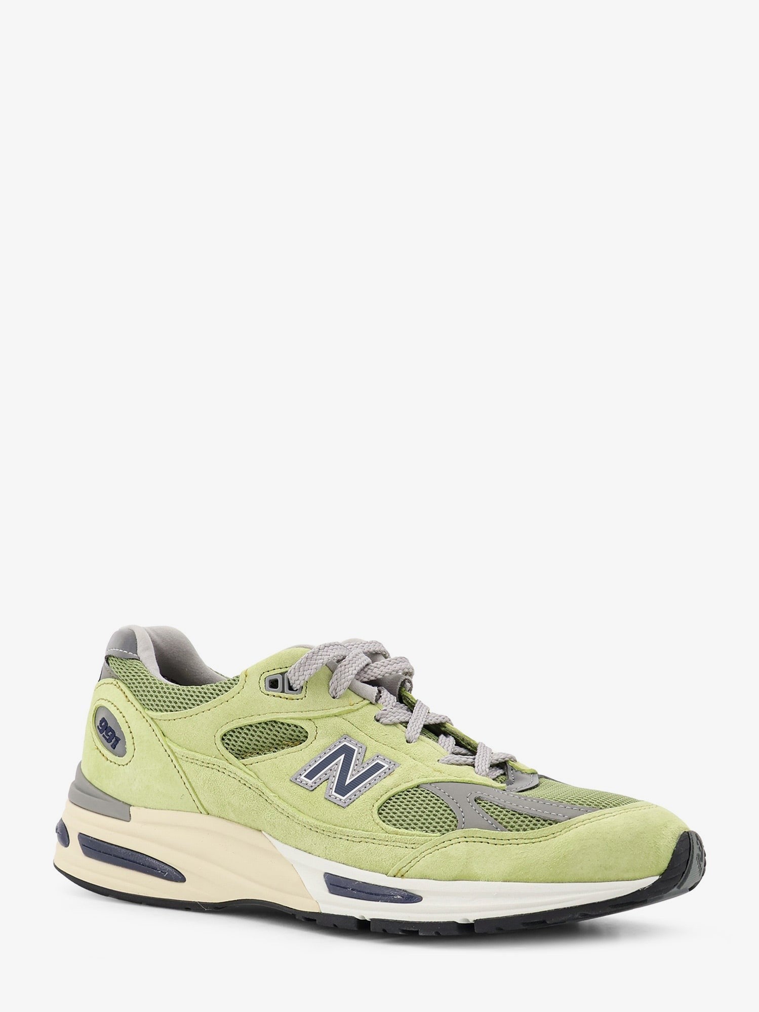 New Balance Men's Mesh and Suede Sneakers Green