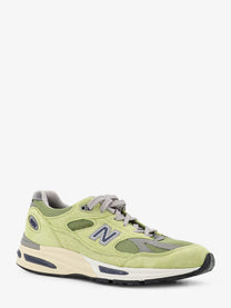 New Balance Men's Mesh and Suede Sneakers Green