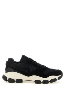 Prada Mesh and Suede Sneakers Black