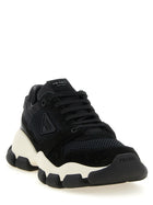 PRADA Mesh and Suede Sneakers Black, view 2