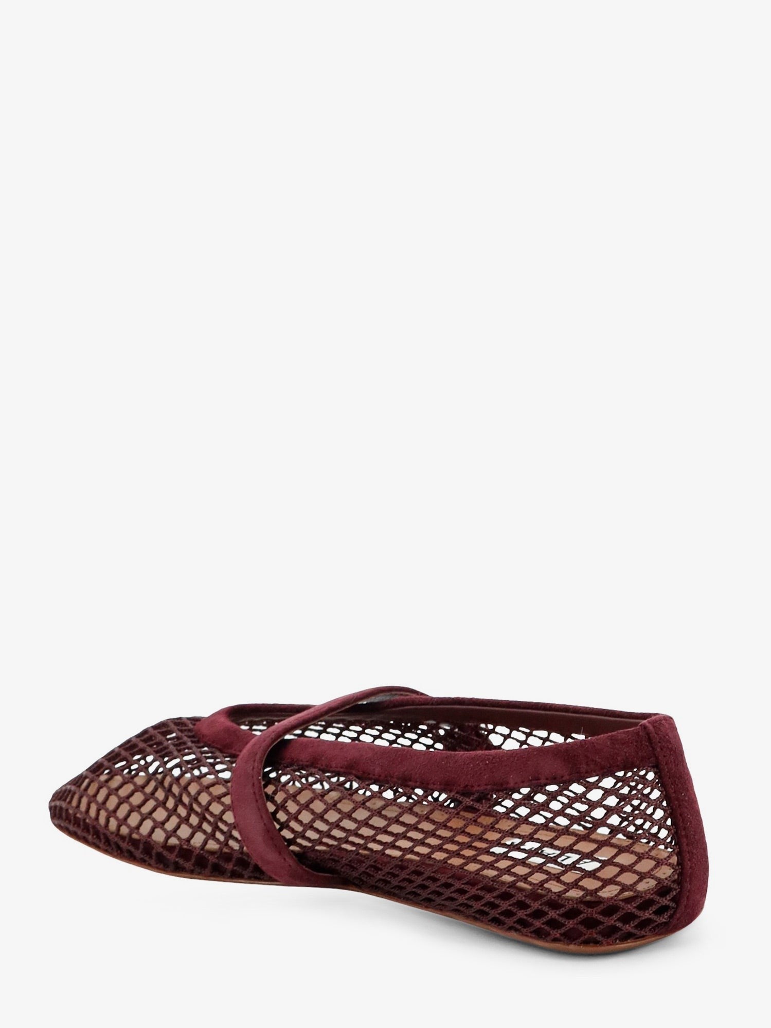 ALAÏA Women's Mesh Ballet Flats Red