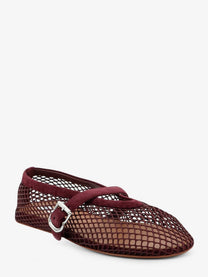 ALAÏA Women's Mesh Ballet Flats Red