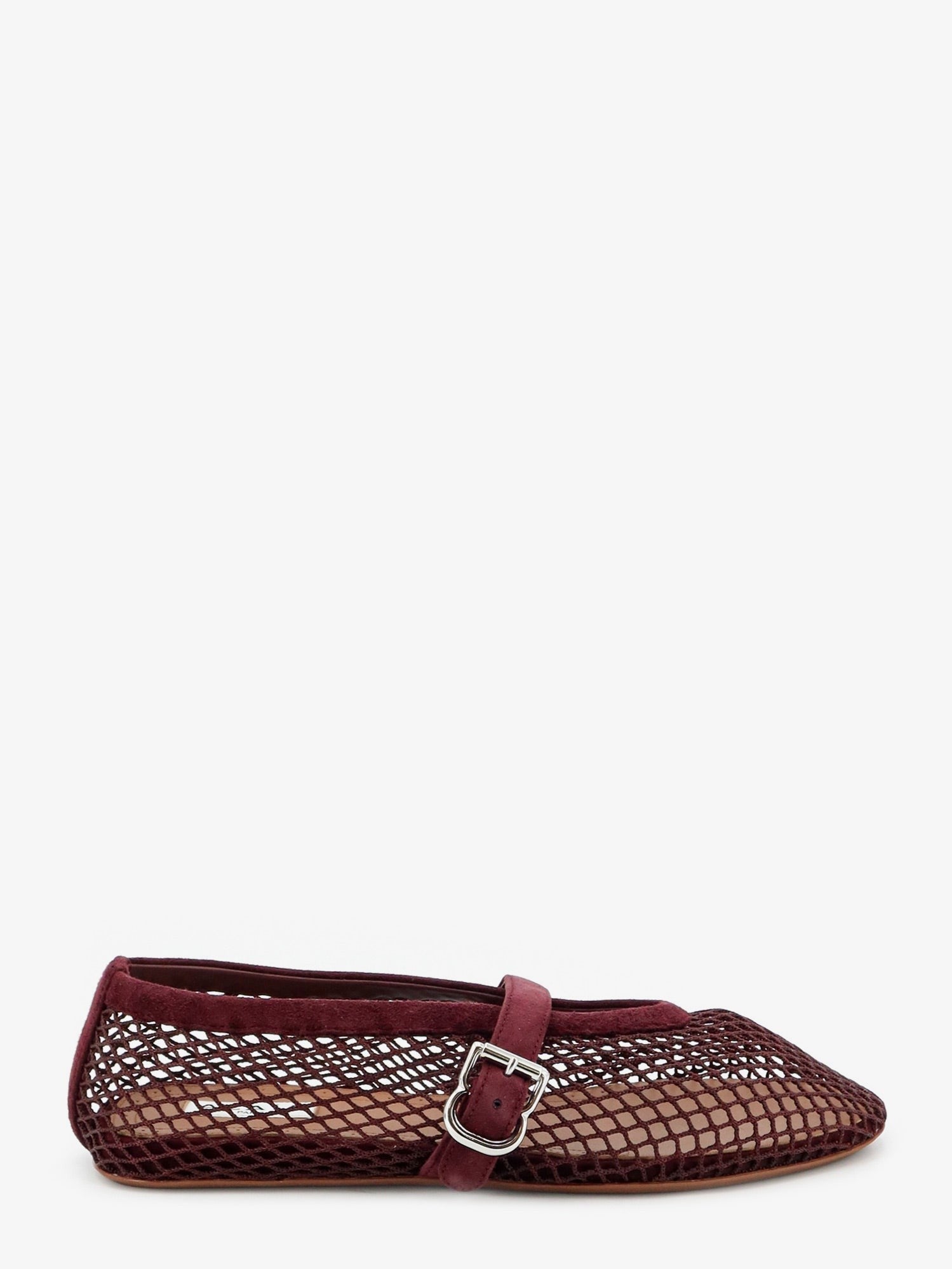 ALAÏA Women's Mesh Ballet Flats Red