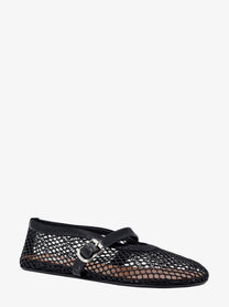 ALAÏA Women's Mesh Ballet Flats Black