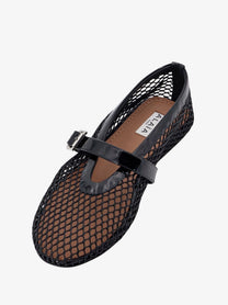 ALAÏA Women's Mesh Ballet Flats Black