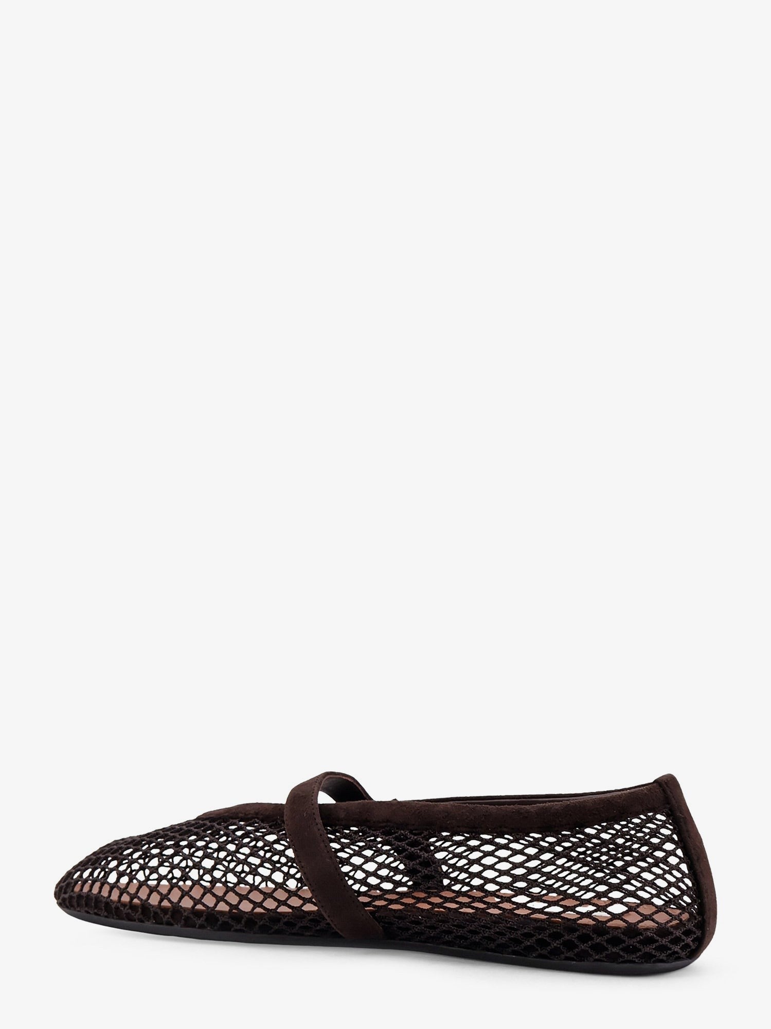 ALAÏA Women's Mesh Ballet Flats Brown