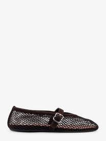 ALAÏA Women's Mesh Ballet Flats Brown