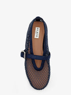 ALAÏA Women's Mesh Ballet Flats Blue, view 5