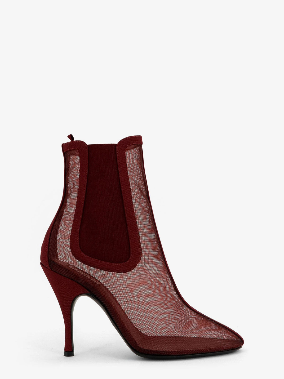 ALAÏA Women's Mesh Chelsea Boots Red