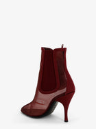 ALAÏA Women's Mesh Chelsea Boots Red, view 3