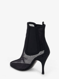 ALAÏA Women's Mesh Chelsea Boots Black, view 3