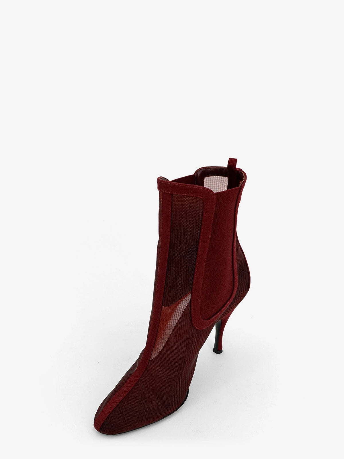ALAÏA Women's Mesh Chelsea Boots Red, view 4