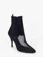 ALAÏA Women's Mesh Chelsea Boots Black, view 2