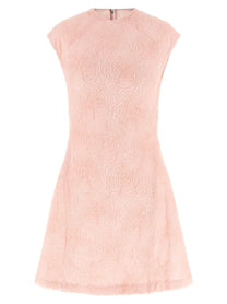 ROTATE Birger Christensen Mesh Dress Blue