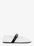 Miu Miu Women's Mesh Fabric Ballerinas White
