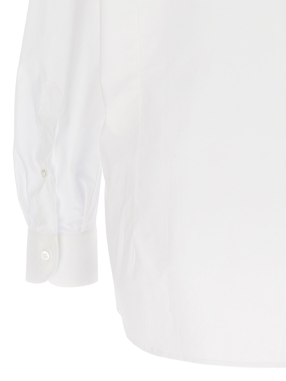 RAF SIMONS Mesh Insert Shirt White