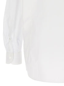 RAF SIMONS Mesh Insert Shirt White
