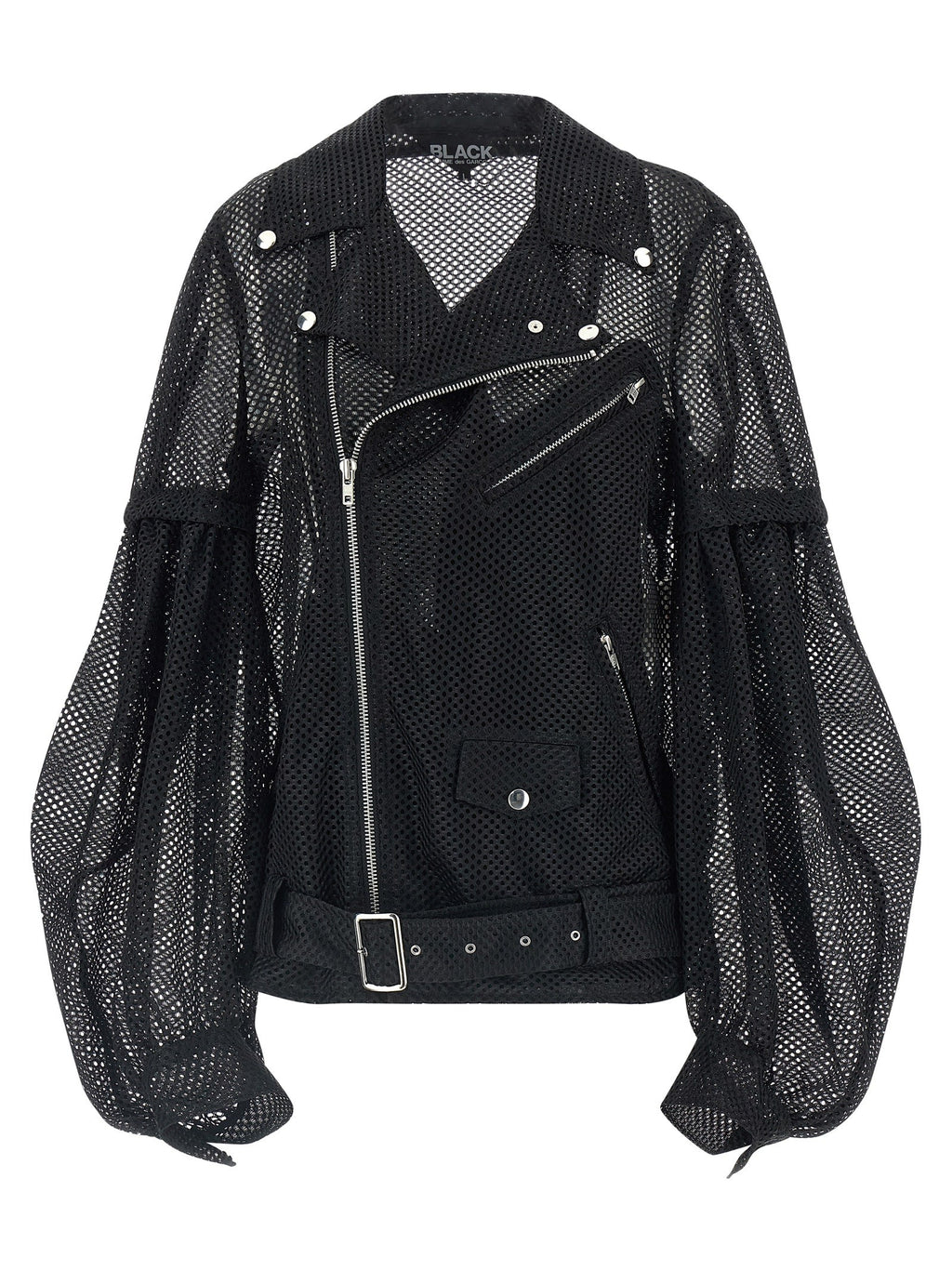 Comme Des Garcons Black Mesh Jacket Black